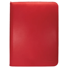 Vivid 9-Pocket Zippered PRO-Binder - Red
